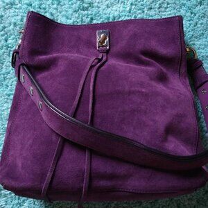 Rebecca Minkoff Darren Medium Purple Suede Hobo